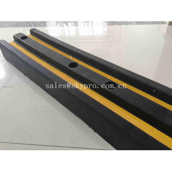 1000 * 190 * 90мм отлитых в форму столкновений Проофбар резиновых продуктов желтых резиновых