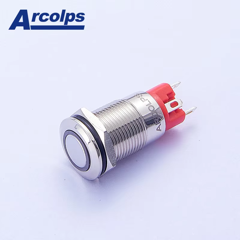 Waterproof Metal Push Button Switch Momentary 2A 10mm Momentary Switch