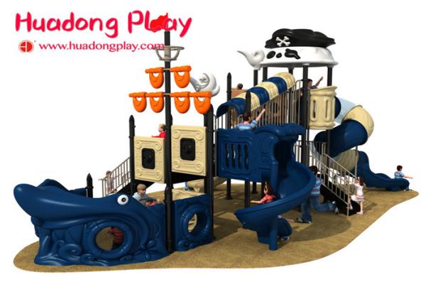 Small Pirates Ship Theme Children ' S Outdoor Playground Equipment For Kids