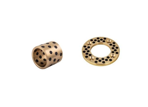 Cast Bronze Bushings Solid Lubricant Bearings Hydraulic Equipment Components For Cylinders