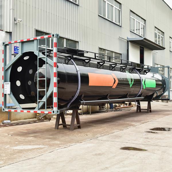 HCL Acid Chemical Liquid ISO Tank Container 40ft External Dimensions 1219x2438x2591mm