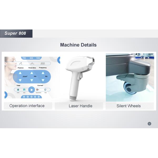 Высокомощная диодная лазерная машина Выходная мощность 600 Вт Температура воды 30 ° C Салонный эпилятор