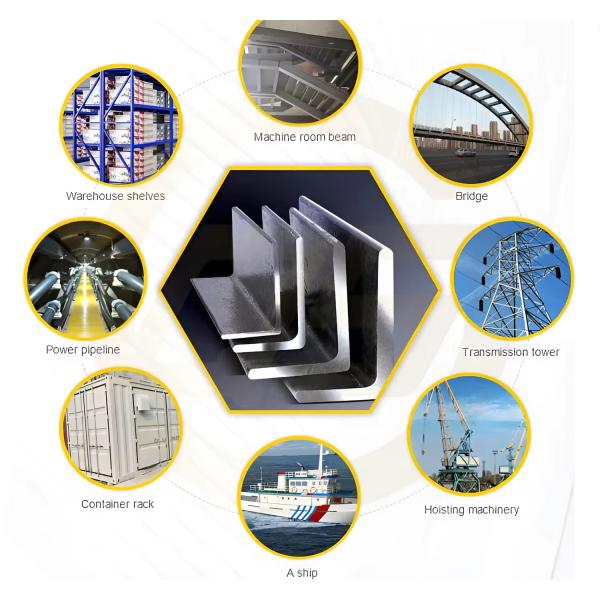 ASTM A276/A276m 304L Структурный угловой ствол из нержавеющей стали 50X50X3mm GB JIS Горячее прокат 201