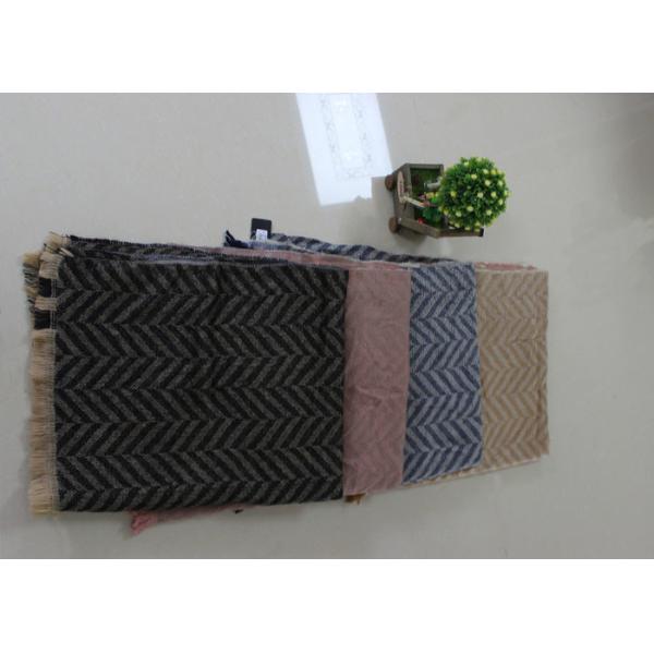 180*80cm 100%Acrylic woven Jacquard stripe scarf direct factory supply keep warm fashion hot sale best price