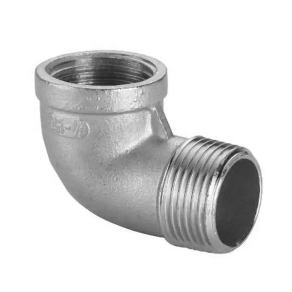 Stainless Steel 304 316 90 Degree Threaded Elbow Pipe Fittings for Plumbing Supplies