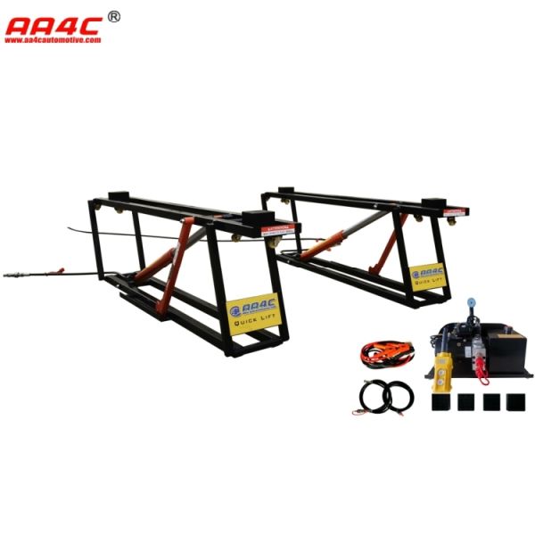 AA4C QUICK LIFT Extended & Heightened Portable Car Lift 2800KG/3600KG/3800KG Mobile for Rescue & Car Wash  L520H L750H