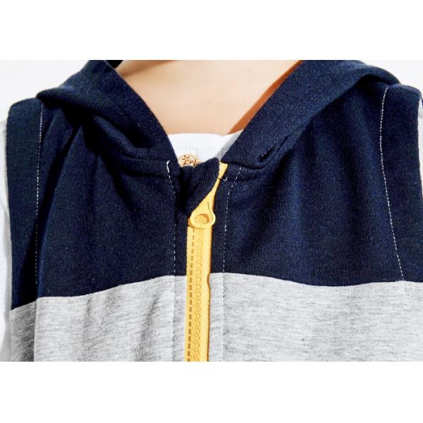 Spring / Fall Kids Boys Clothes Boys Zip Up Hoodies Sleeveless Vest Outfits