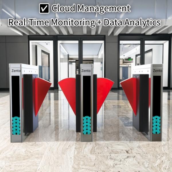 Stainless Steel 304 Flap Barrier Turnstile 1200x300x1000mm