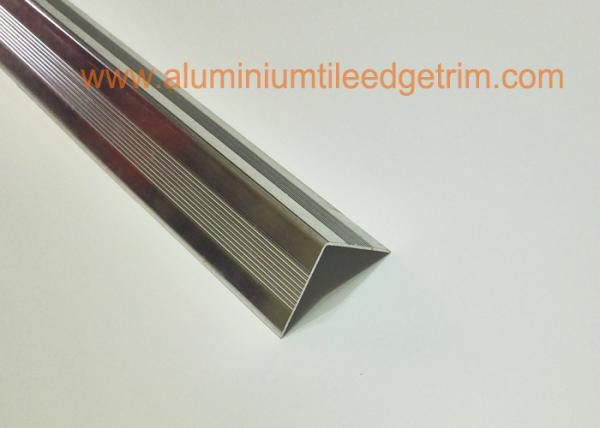 Right Angle Shaped Aluminium Metal Stair Nosing For Concrete Steps Long Lifespan