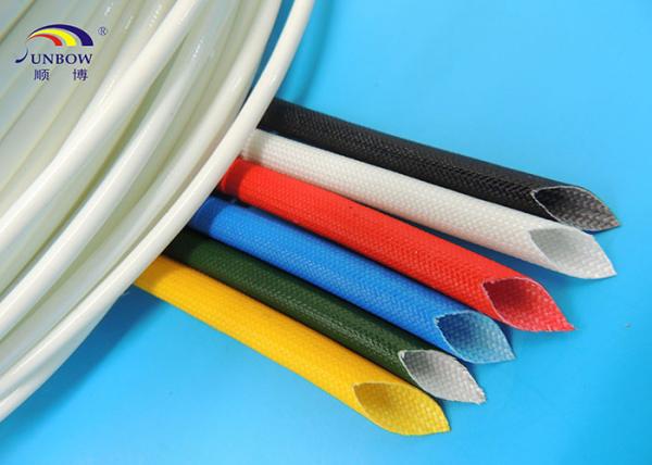 6.0mm Silicone Fiberglass Sleeving , Wiring Harness Proetction fibreglass sleeve