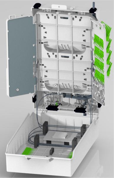 FTTx Network Outdoor ODN 64 SC 96 Fiber Termination Box IP65