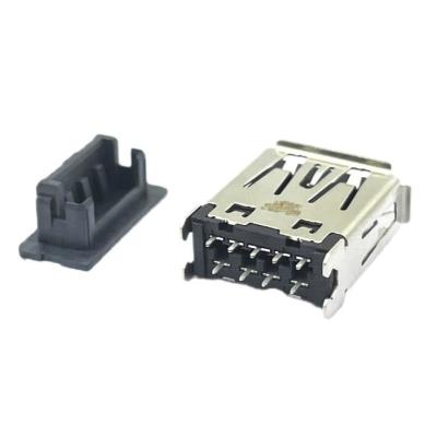 15u PA10T USB 3.1 Micro USB Pcb Socket Pin Out Fêmea H14,5mm