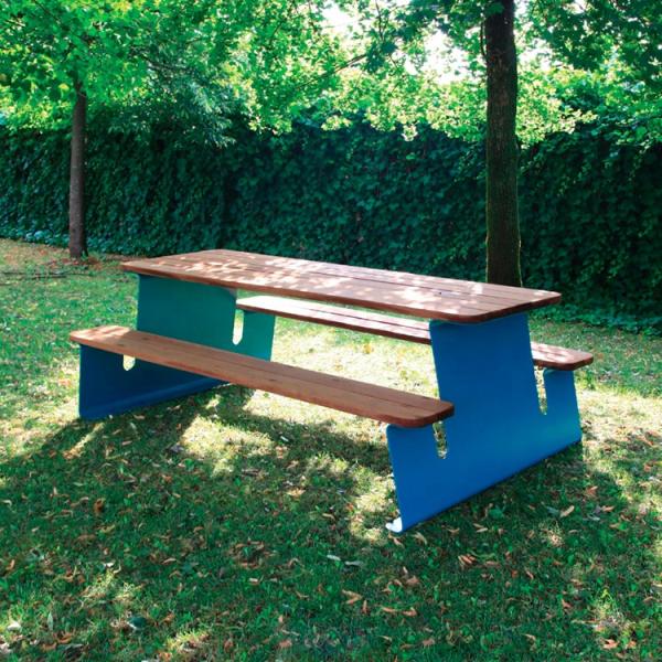 Hotsale Custom Make Outdoor Furniture Garden Dinning Table Wooden Picnic Table Modern Style Table Bench