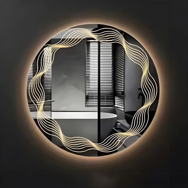 Stylish Colorful Bathroom Mirror Glass Modern Home Decor