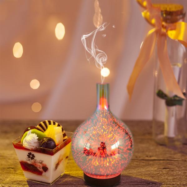 Round Glass Aromatherapy Room Fragrance Spray USB Humidifier With Fragrance Perfume