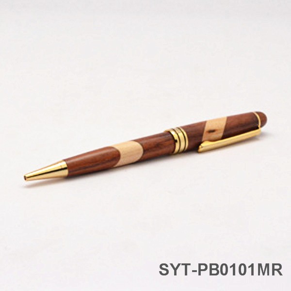 Eco-Friendly and Hign Quality Ballpoint Wooden Writing  Pen for Gift