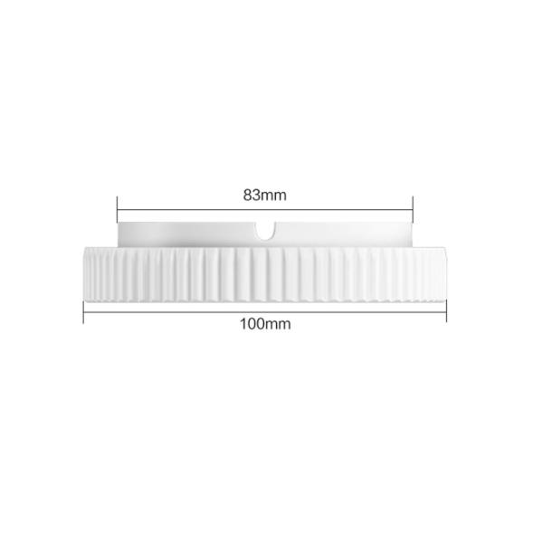 KNOKOO Smoke Pipe Plug Round White For Laser Fume Extractor Smoke Purifier