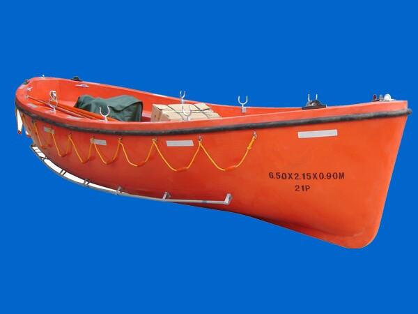6 - 8 Meters Rescue Boats SOLAS Fiberglass Reinforced Open Type Lifeboats With CCS