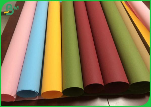 tissu lavable de Papier d'emballage de couleur rose dégradable de 0.55mm pour des sacs en papier