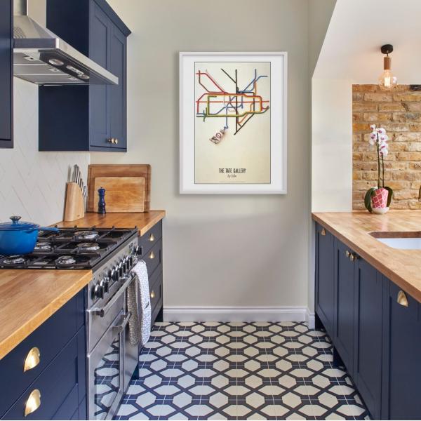 European Style Blue Luxury Solid Wood  Kitchen Cabinets