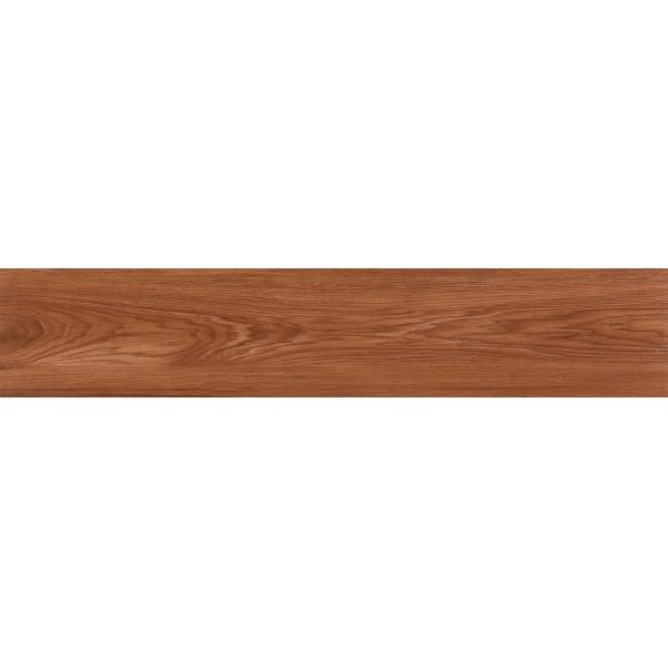 Antibacterial Wood Porcelain Tile 20x100cm Brown Tan Matt Soft Glazed