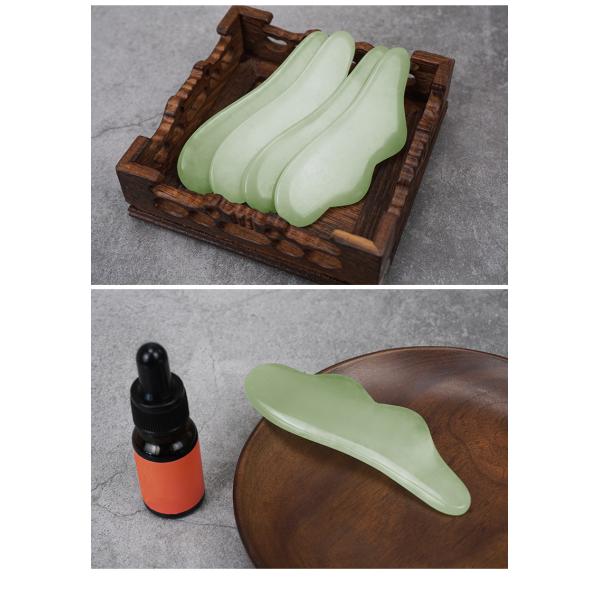Skin Tightening Lifting Remove Winkles Natural Xiuyan Jade Gua Sha Scraping Massage Board Custom Logo 2024 Best Product