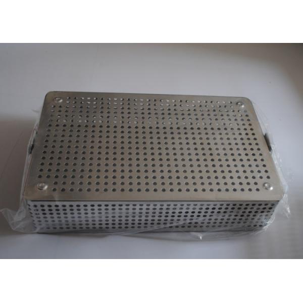 34x25x6cm Perforated Metal Wire Basket Surgical Instrument Storage