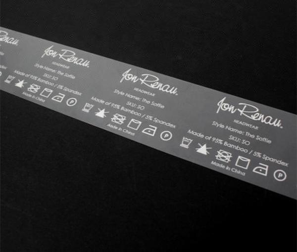 Heat Transfer Clear TPU Garment Washing Care Labels