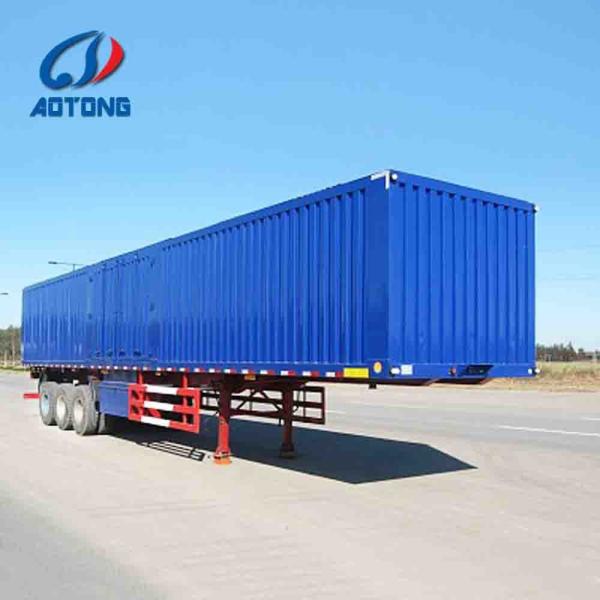 Função de transporte 2 eixo: reboque de carga tipo furgão seco/semirreboque de caixa 1-5 bifold de cada lado
