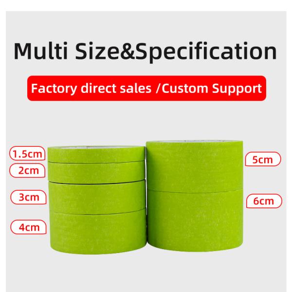 Adhesive Automotive 2 Inch Washi Painter Frog Tape Green Crepe Paper Masking Tape