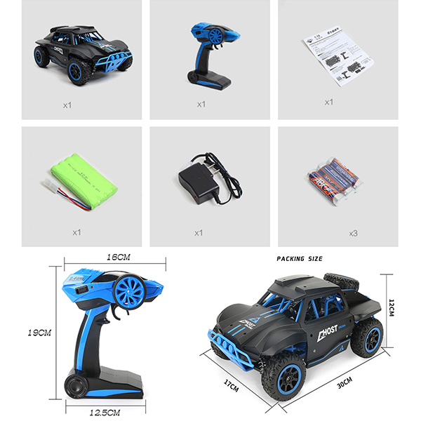 Shockproof 2.4 GHz Wireless Remote Control Car 4WD Rock Crawlers Driving