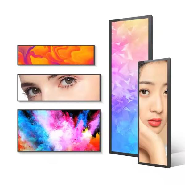 Digital Shelf Edge Stretched LCD Display Retail Shore Stretched Bar LCD Monitor