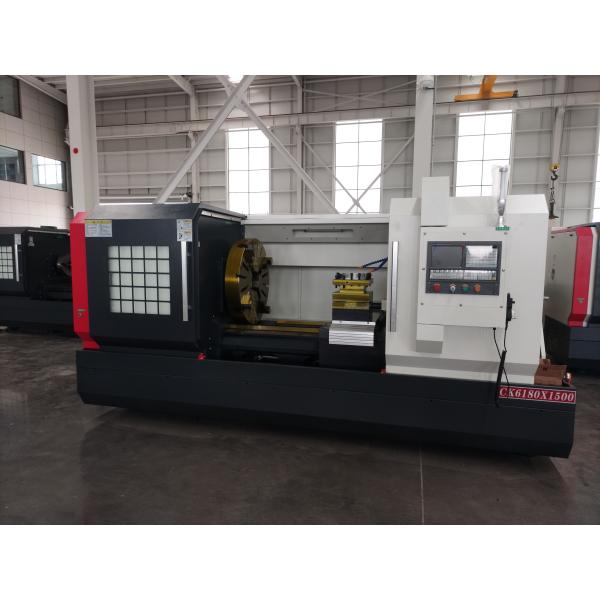 Ck6180 Cnc Lathe Machine 4 Station Turret Optional Chip Conveyor