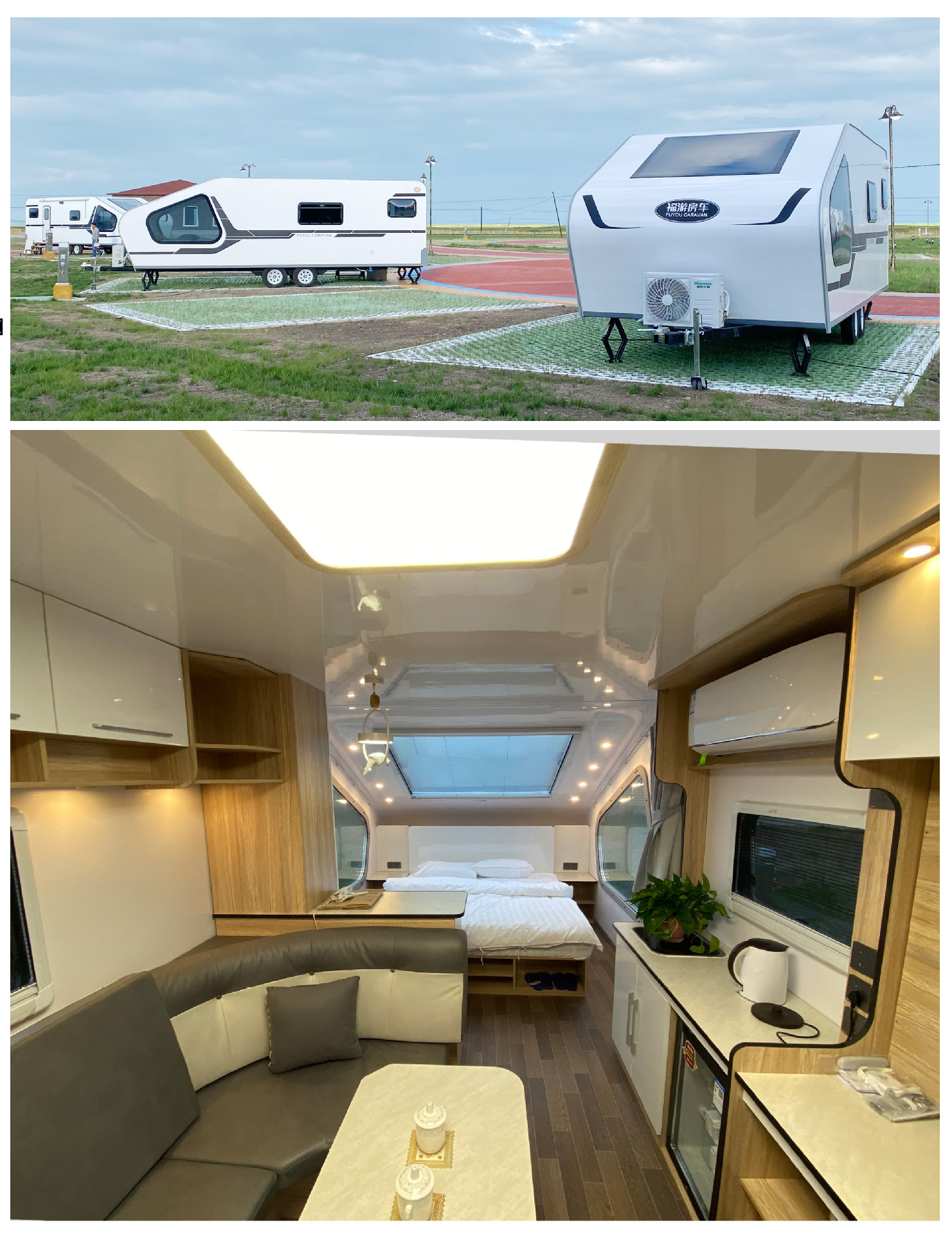 1-2 трейлер перемещения RV каравана трейлера перемещения каравана цапф длина 3.5m до 11m внутренняя