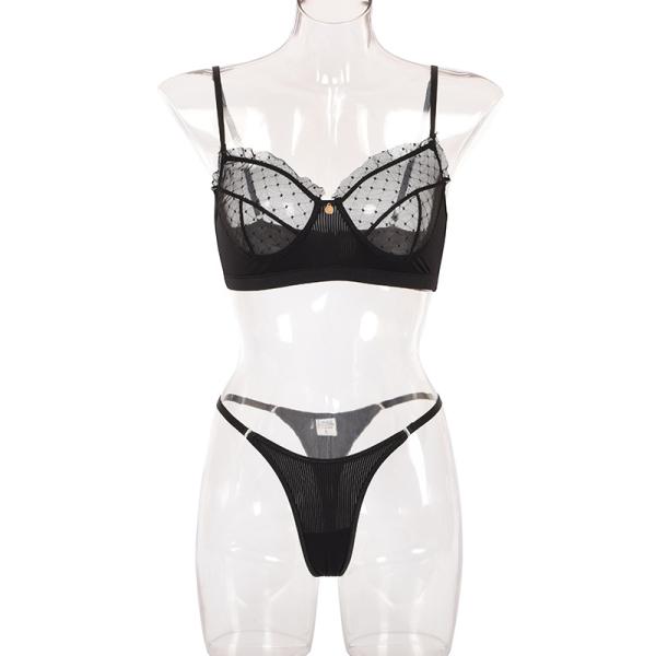 Anti-Static Women Sexy Bodysuit Lingerie Embroidery Mesh Lace Lingerie