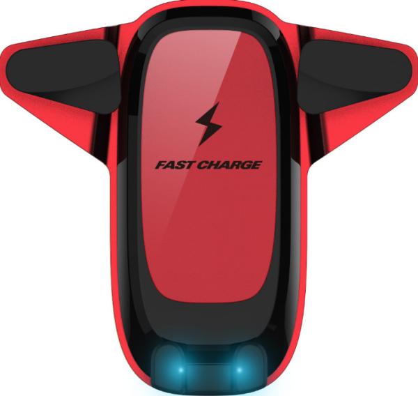 Mute Motor Automatic Open Infare 10W QI Wireless Car Charger For Samsung