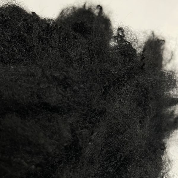 6D×51mm Recycled Black Polyester Staple Fiber with Water Repellent Properties for Filling and Non-Woven Use