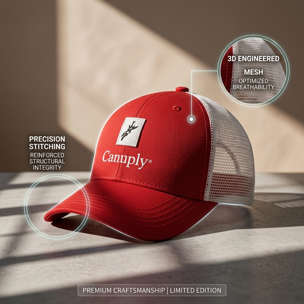 Ultra Breathable Full Mesh Back Summer Custom Trucker Cap Lightweight Design