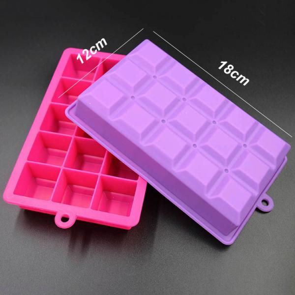 Flexible Odorless Silicone Ice Tray , BPA Free Whiskey Ice Cube Mould