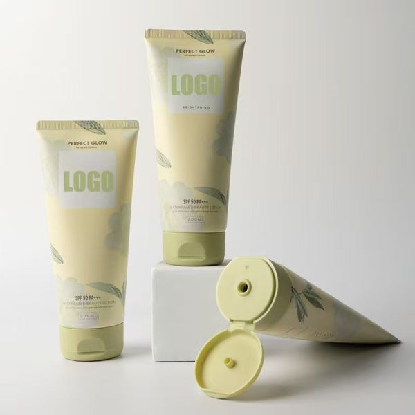 50ml 100ml 150ml Plastic Flat Tube Cosmetic Use Empty Packaging Hand Cream Face Cream Skincare Serum Screw Cap