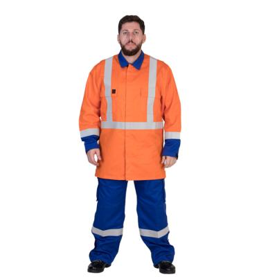 CN88 12 Orange Flame Retardant Overalls Men For Welding