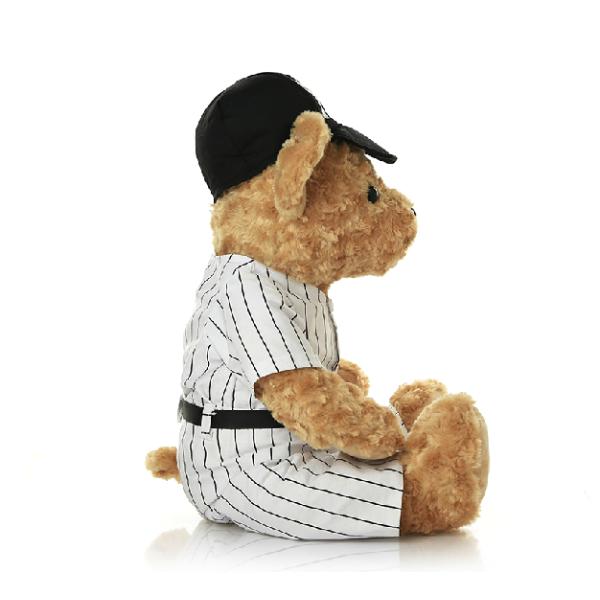 Baseball player bear wholesale stuffed plush teddy bear