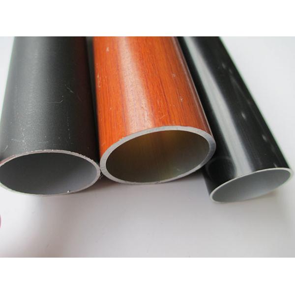 6063 - T5 Colorful Round Aluminum Tube Profiles For Telescopic Drying Rack