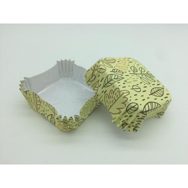 Square Shape Paper Baking Cups Mint Green Mini Cupcake Liners Muffin Food Grade