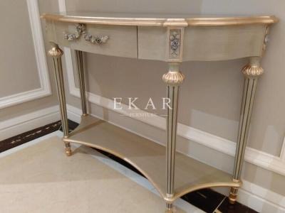 Art deco console table mirrored console table antique apricot console table FH-108