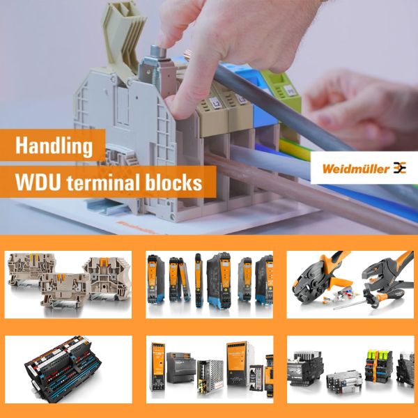 Weidmuller Original New WDU 2.5 Feed-through terminal block 1020000000