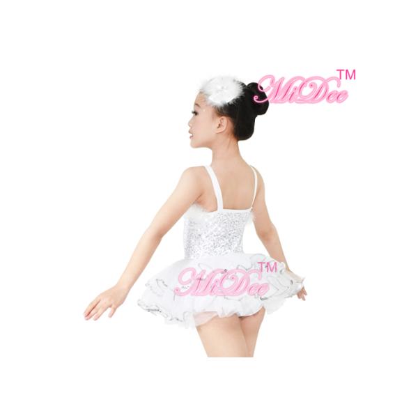 MiDee Classical Ballet Tutus Girl Ballerina Skirt Dance Dress For Child