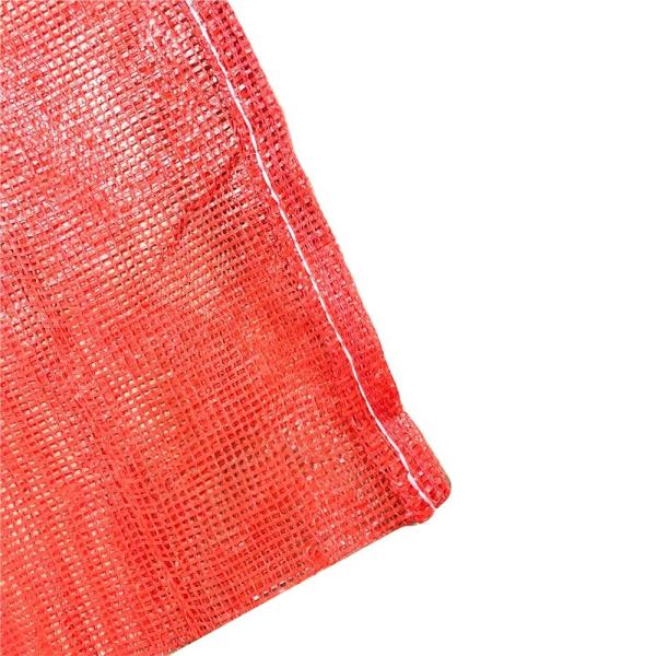 Convenient Drawstring PP Leno Mesh Bags for 50kg Fruit and Vegetable Packaging