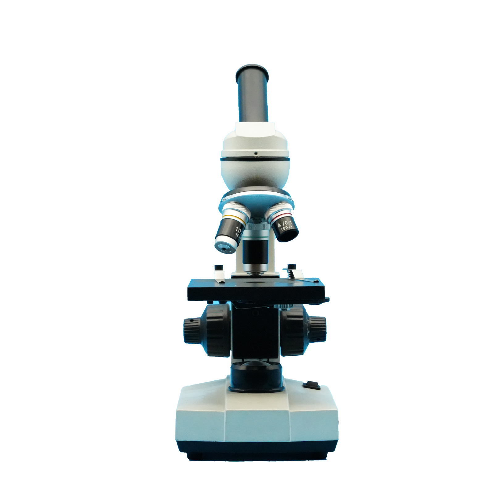 CenLee C-104 Single-layer Biological Microscope Conveniently Move Specimens 40-640X Laboratory Monocular Optical Microscope