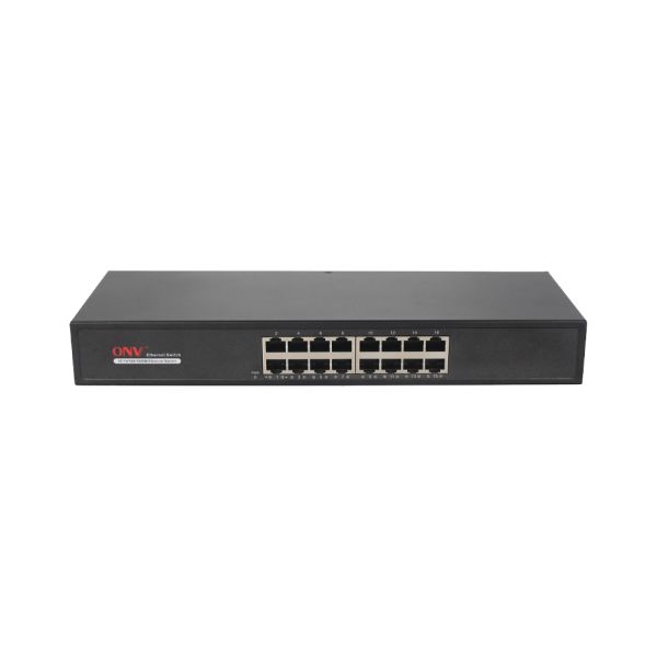 16 Port Gigabit Ethernet Switch With 4.1M Buffer Memory Plug And Play Operation